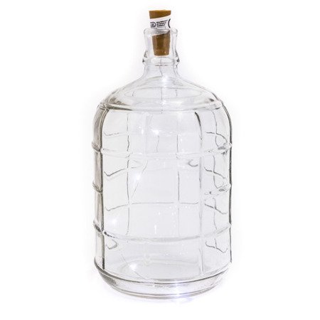 Butelka dekoracyjna lampion 6 led biała