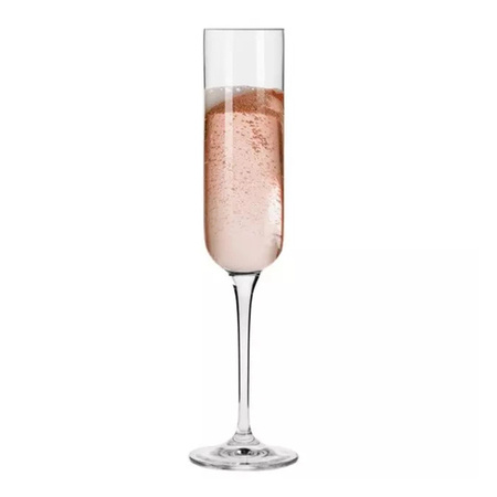 Kieliszki do szampana 170 ml komplet 6 sztuk Glamour Krosno szklane