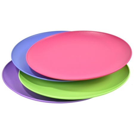 Talerz obiadowy płytki okrągły 23,5 cm fioletowy bez BPA